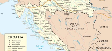 Plan de la Croatie : villes, sites et attractions